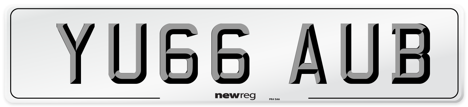 YU66 AUB Number Plate from New Reg